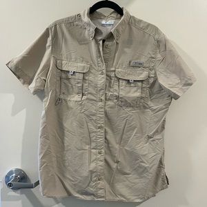 Columbia PFG Women Shirt Large Short Sleeve
